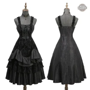 Robe gothique avec volants élégants