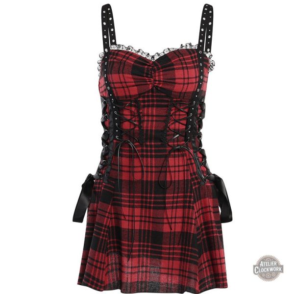 Robe Gothique Rouge Harajuku
