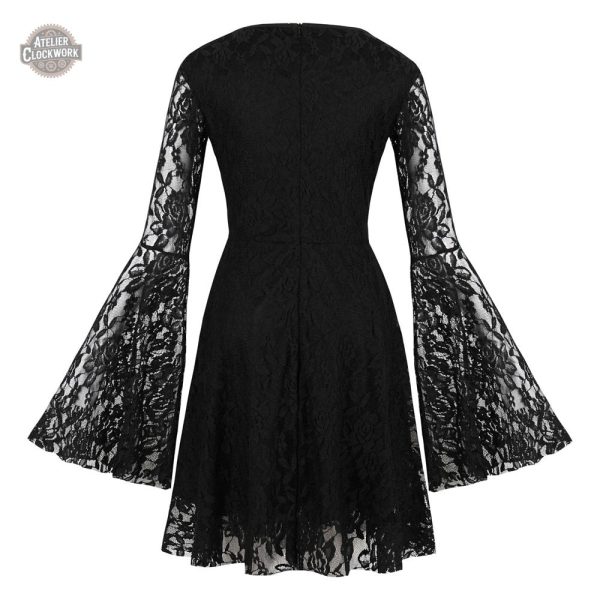 Vêtements steampunk femme, robe longue chic