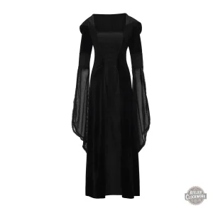 Robe gothique à capuche pour femme