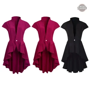Robe sans manches au style victorien pour femme