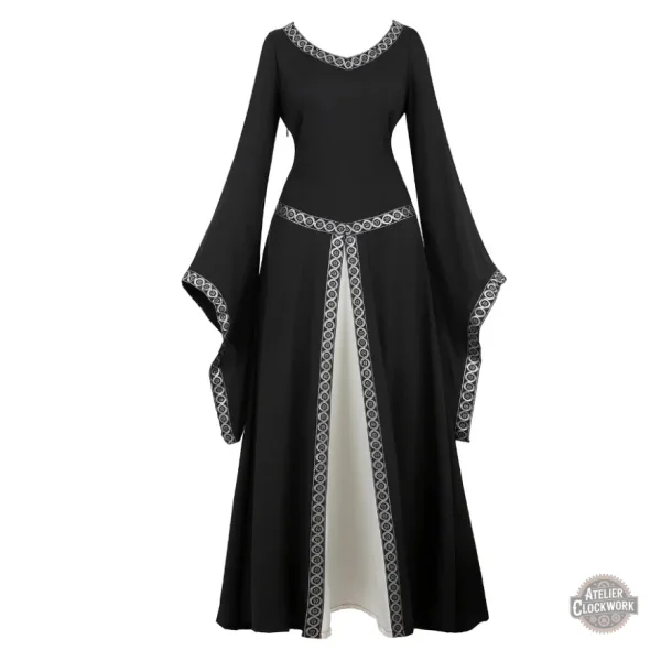 Robe féminine Steampunk avec touches médiévales