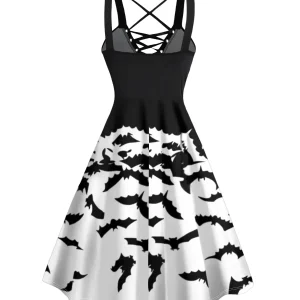 Robe Femme Imprimée - Style Steampunk Élégant