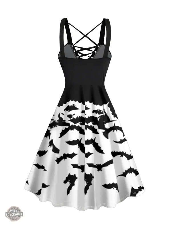 Robe Femme Imprimée - Style Steampunk Élégant
