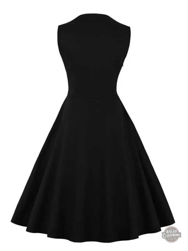 Robe gothique noire et rouge pour un look élégant et affirmé