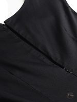 Robe steampunk noire, mélange de noir et de gothique