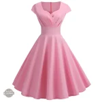 Robe Steampunk bleu marine avec style pin-up
