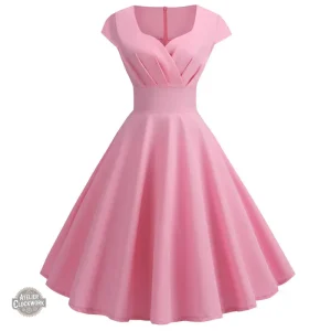 Robe Steampunk bleu marine avec style pin-up