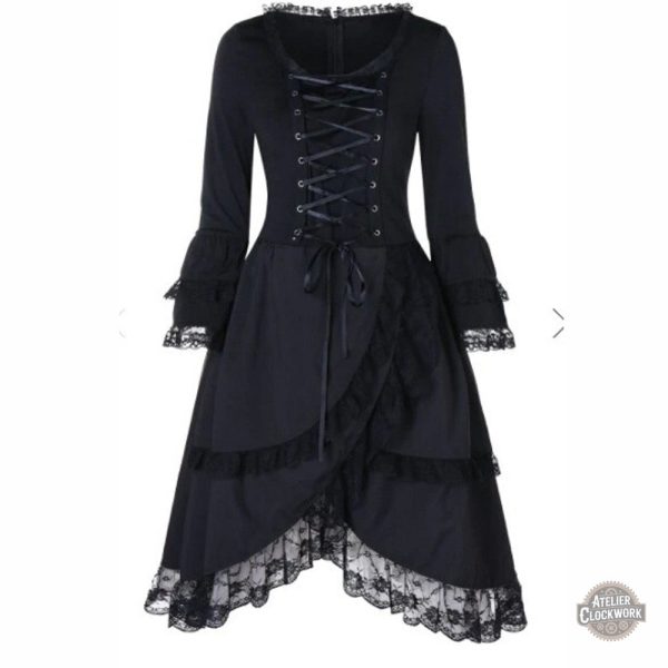 robe-punk-gothique-1 Robe Gothique Punk - Mary Shelley en style steampunk