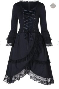 Robe steampunk élégante pour femmes, look gothique
