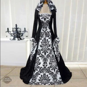 Robe élégante inspirée de la Renaissance pour femme