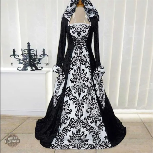 Robe féminine au design Steampunk raffiné et mystérieux
