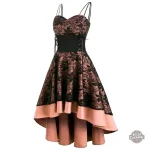 Robe rétro à motifs vintage pour look pin-up
