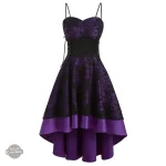 Robe pin-up avec jupe évasée et ceinture