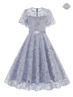 Robe Romantique Longue en Dentelle