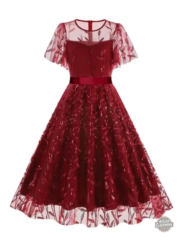 Robe romantique d'inspiration victorienne