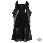 Robe Sorcière Médiévale - Élégance et Mystère