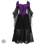 Détails raffinés sur la robe de sorcière
