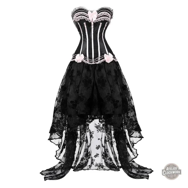 robe-style-corset-1 Robe Corset Burlesque Style Victorienne Steampunk