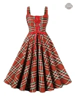 Robe Tartan Femme Steampunk élégante et originale