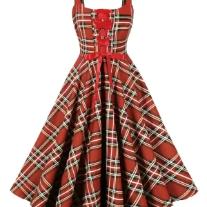 Robe Tartan Femme Steampunk élégante et originale