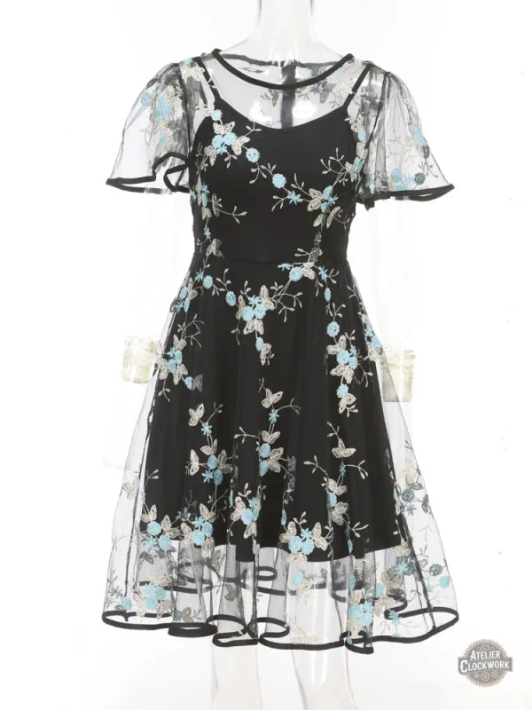 Vêtement victorien bleu pour un look unique
