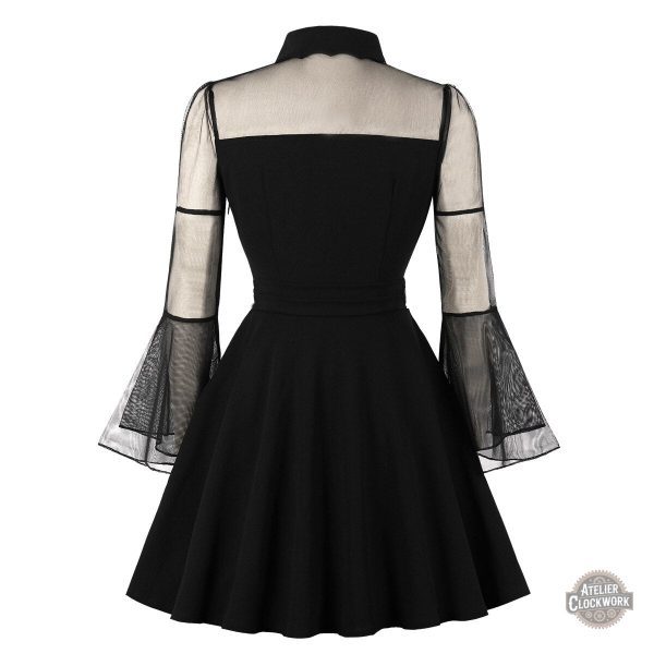 Robe courte style victorien pour femme