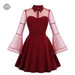 Vêtement féminin rétro, robe courte victorien