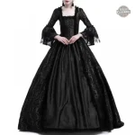 Robe victorienne avec détails sophistiqués et élégants