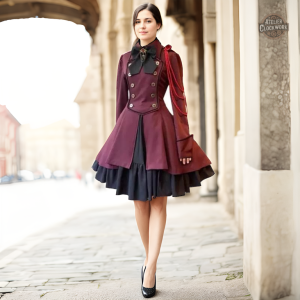 Robe Victorienne Grande Taille - Sa Majesté Steampunk