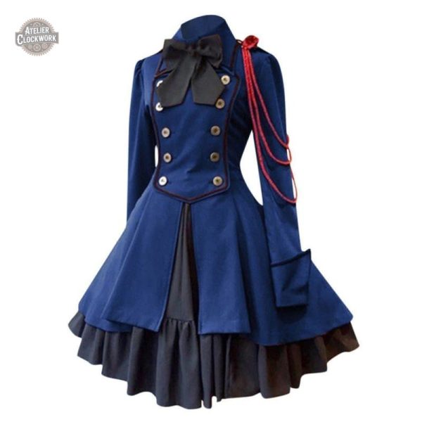 Tenue steampunk pour femme, robe grande taille chic
