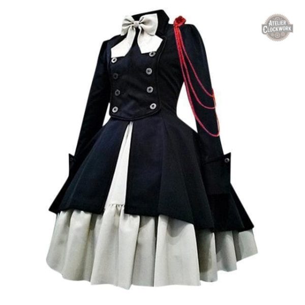 Robe gothique victorienne, style steampunk raffiné