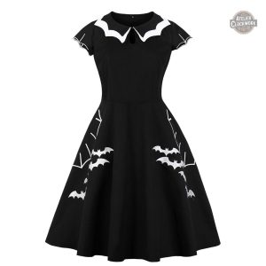Robe gothique Halloween élégante pour femme