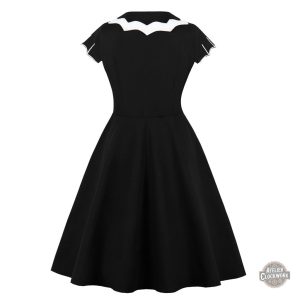 Robe Halloween noire au style victorien