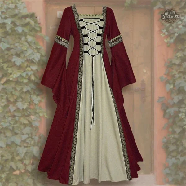 Robe longue inspirée du style victorien