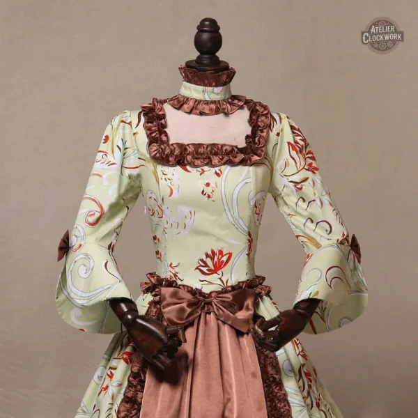 Robe Marron Victorienne pour style Steampunk féminin