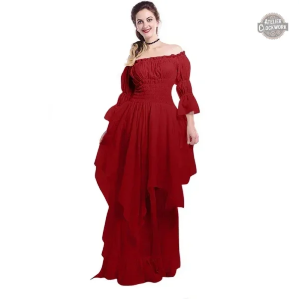 Robe Steampunk avec design victorien chic