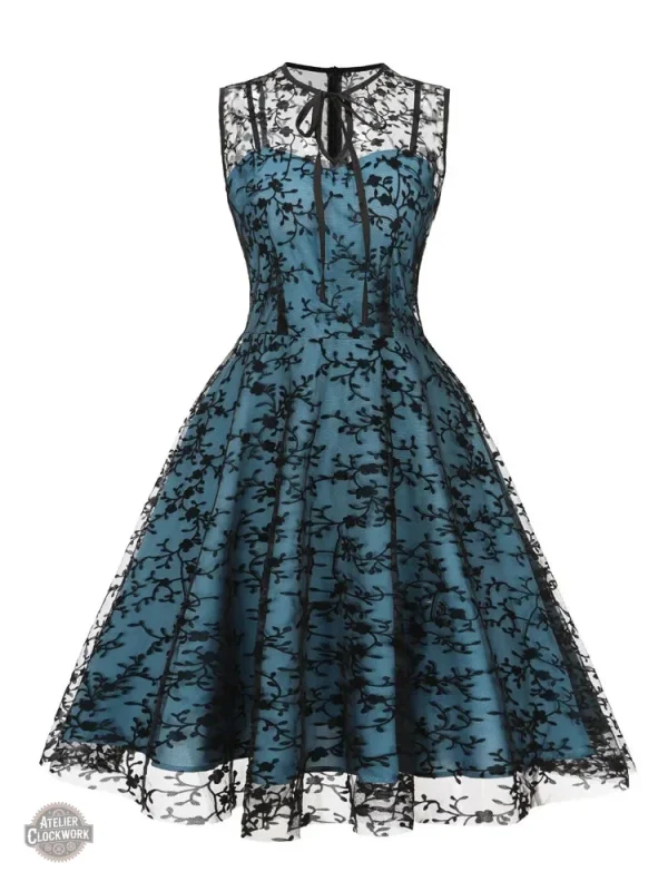 Robe élégante inspirée du style Rococo