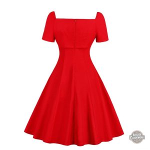 Robe Steampunk Femme élégante en rouge