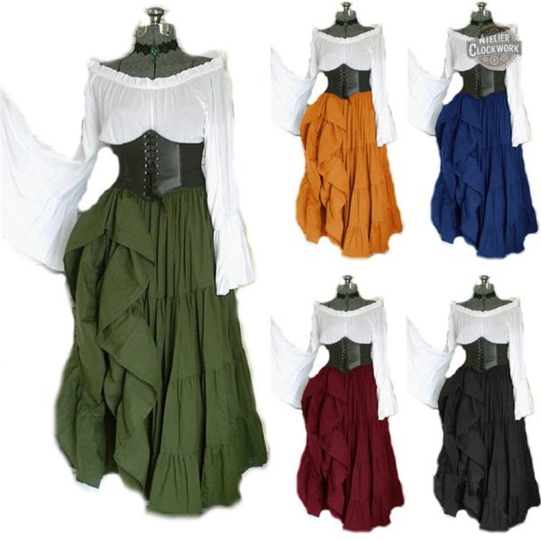 Tenue Steampunk pour femme, robe Damoiselle