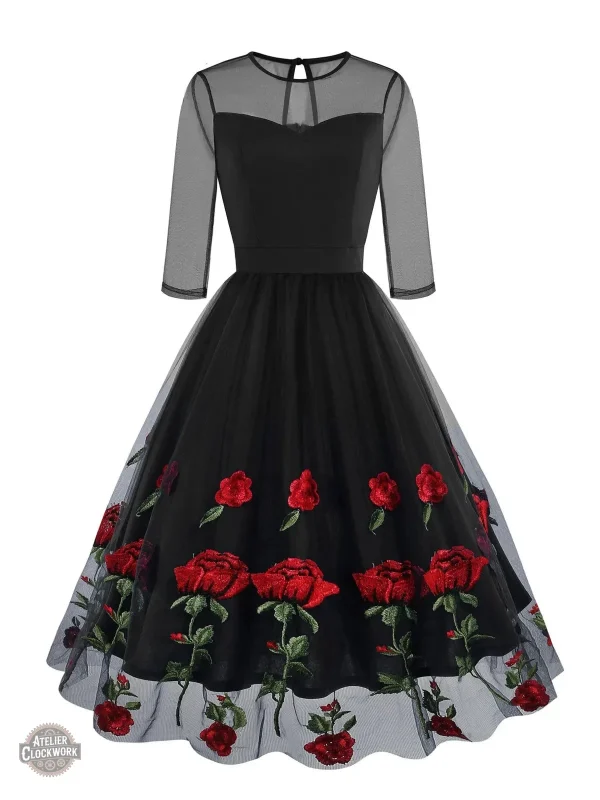 robe-vintage-fleurie-1 Robe Vintage Fleurie - Élégance Florale
