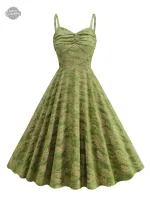 Robe Vintage Verte pour un style Steampunk