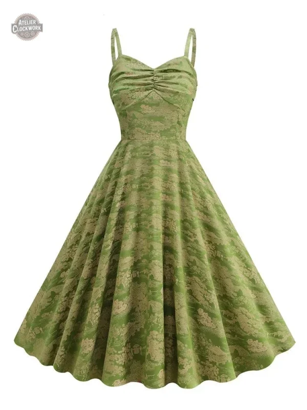 robe-vintage-verte-1 Robe Vintage Verte pour un style Steampunk