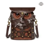 Sac à bandoulière Hiboux Steampunk en cuir