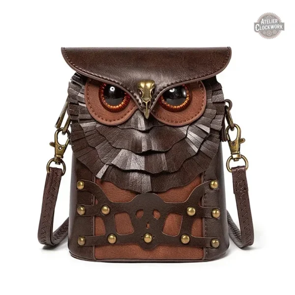 sac-a-bandouliere-en-cuir-hiboux-steampunk-1 Sac à bandoulière Hiboux Steampunk en cuir
