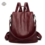 Sac à dos en cuir femme style vintage
