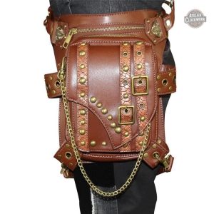 Sac Steampunk en cuir pour femme, élégant et original