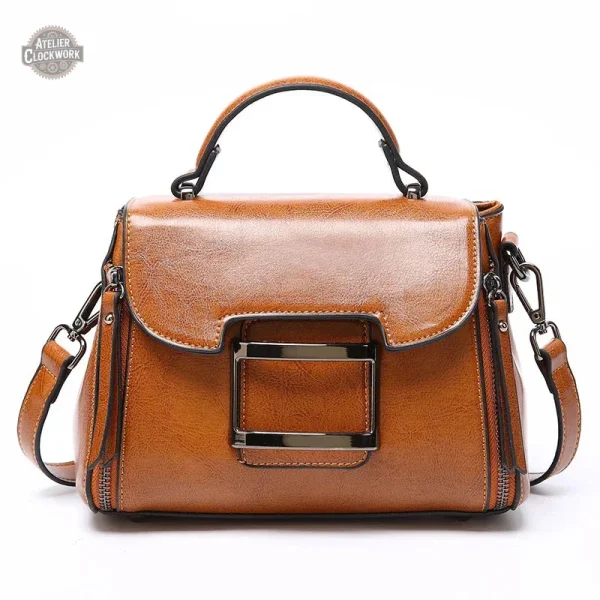 Accessoire vintage pour femmes, sac à main rigide