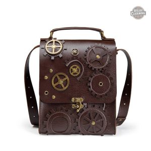 Sac Cuir Vintage - Rétro Futur en style steampunk