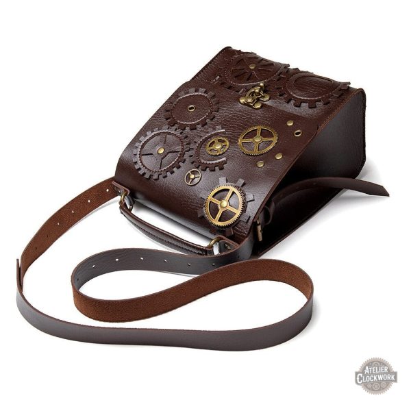 Sac rétro en cuir avec une touche futuriste